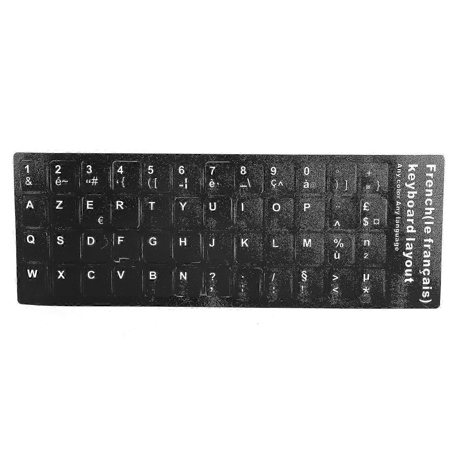 French Keyboard Sticker Replacement Keyboard Sticker for Desktop PC Laptop Accessory