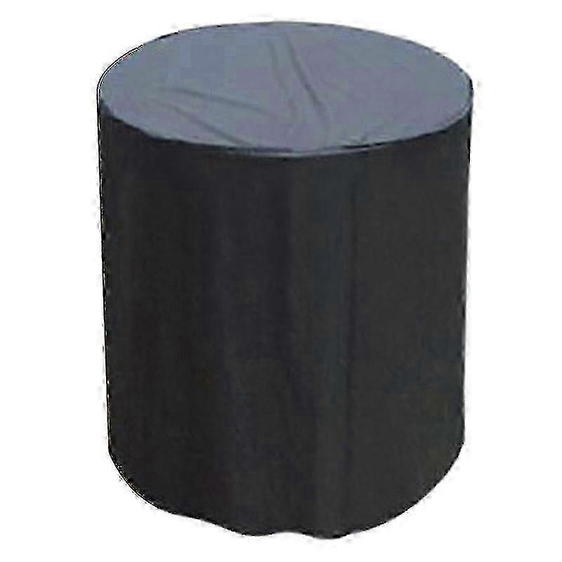 Waterproof Dust-proof BBQ Cover for Round Gas/Electric Grill, Adjustable Windproof Strap