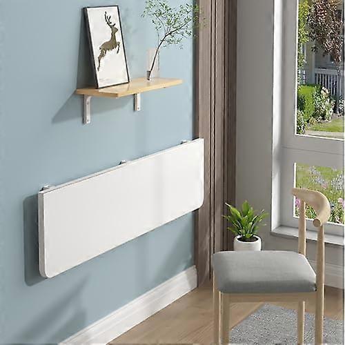 WallMounted Folding Workbench DropLeaf Table SpaceSaving Solid Wood Design For Laundry Room Kitchen Office Bedroom