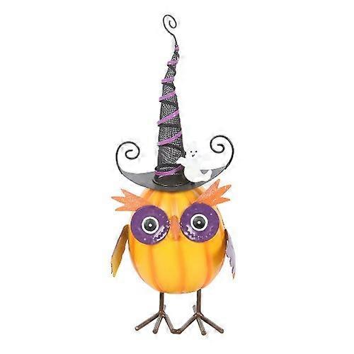 Something Different Metal Owl and Ghost Ornament