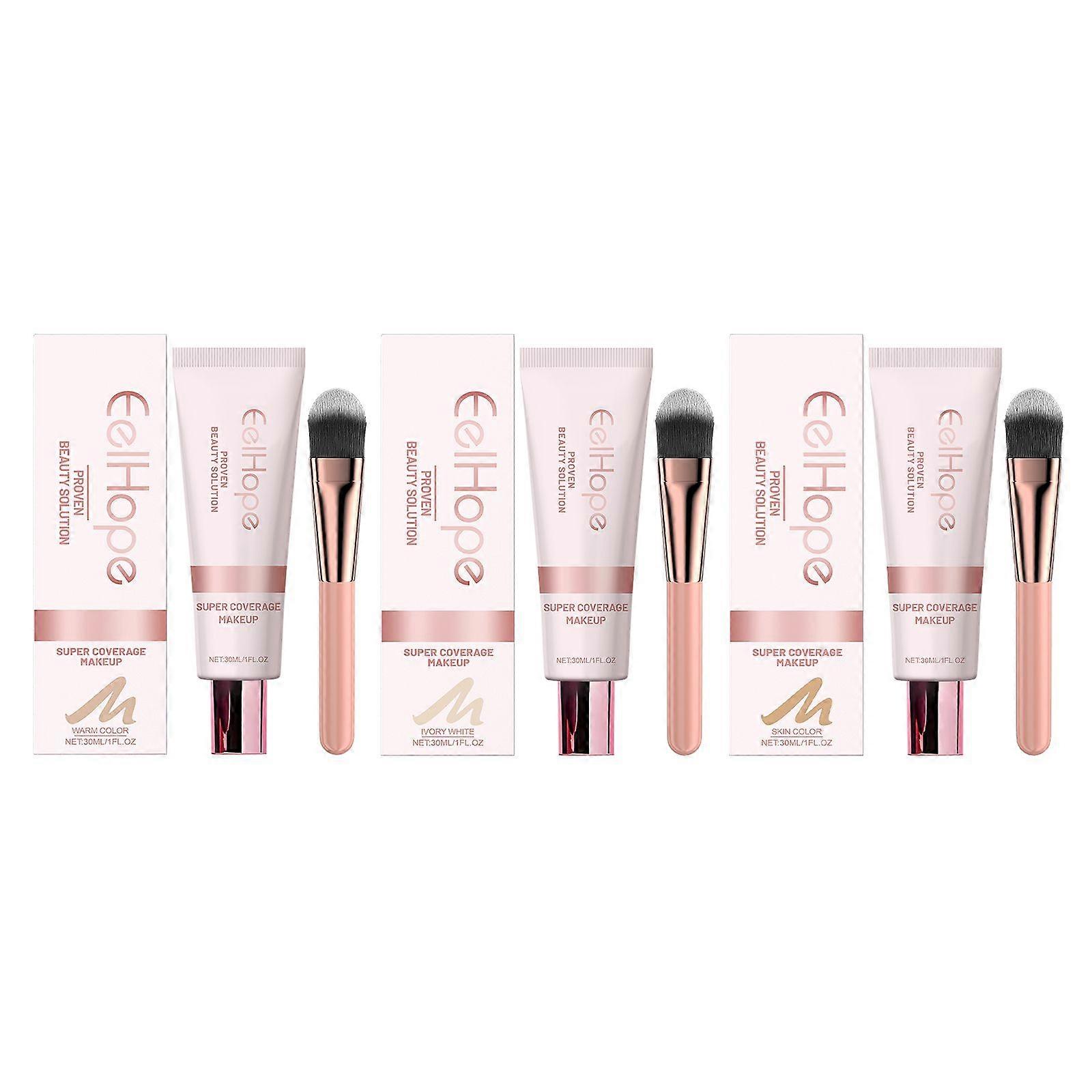 Eelhope Concealer Foundation Is A Natural, Light, Moisturizing, Brightening, Powerful Concealer, Oil-Control And Long-Lasting Concealer Foundation