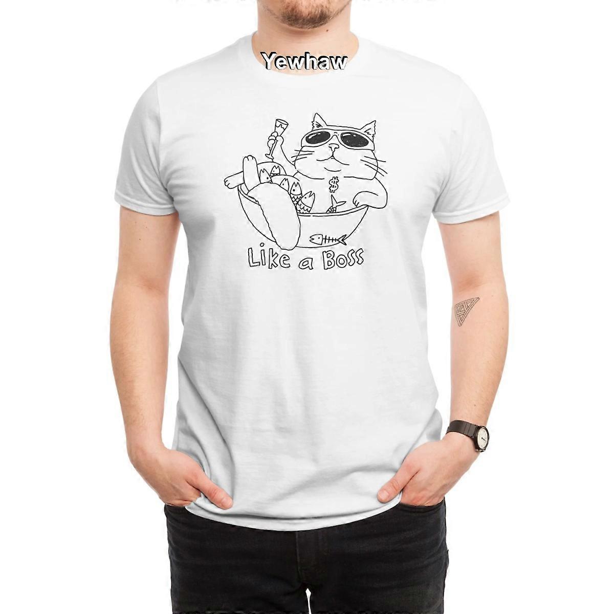 Όπως ένα Boss T-Shirt γάτα γυαλιά ηλίου χιούμορ ψαριών αυτοπεποίθηση