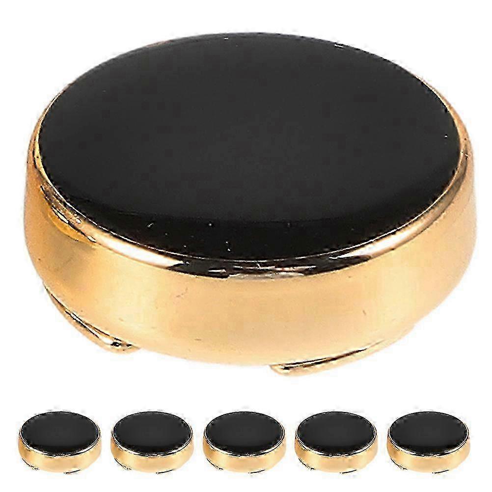 Cufflink screen For Men Clipon Design Black Zinc Alloy Tuxedo Shirt Button Accessories Elegant Formal Events 3 Pairs