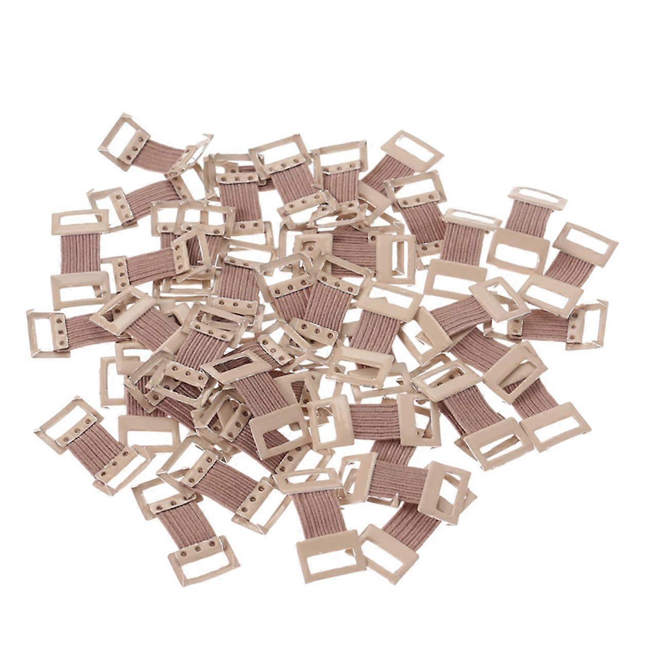 Elastic Metal Clasps Clips For Cotton Crepe Wraps, 100 Pcs, Compression Support For Sprains And Strains Stretch Fabric