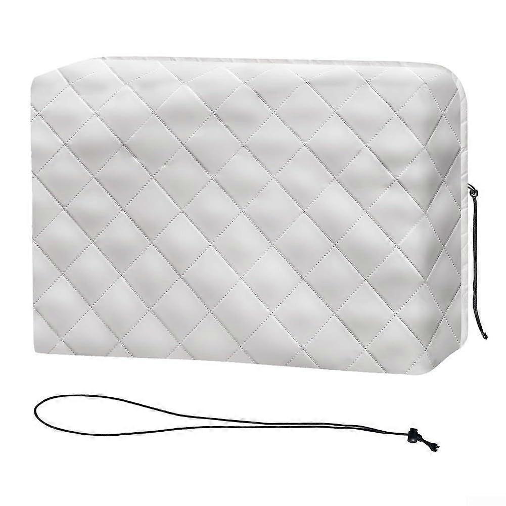 Indoor Air Conditioner Cover For Unit Adjustable Fit And Elastic Straps Dual Insulation Polyester Fabric 63x43x9 cm