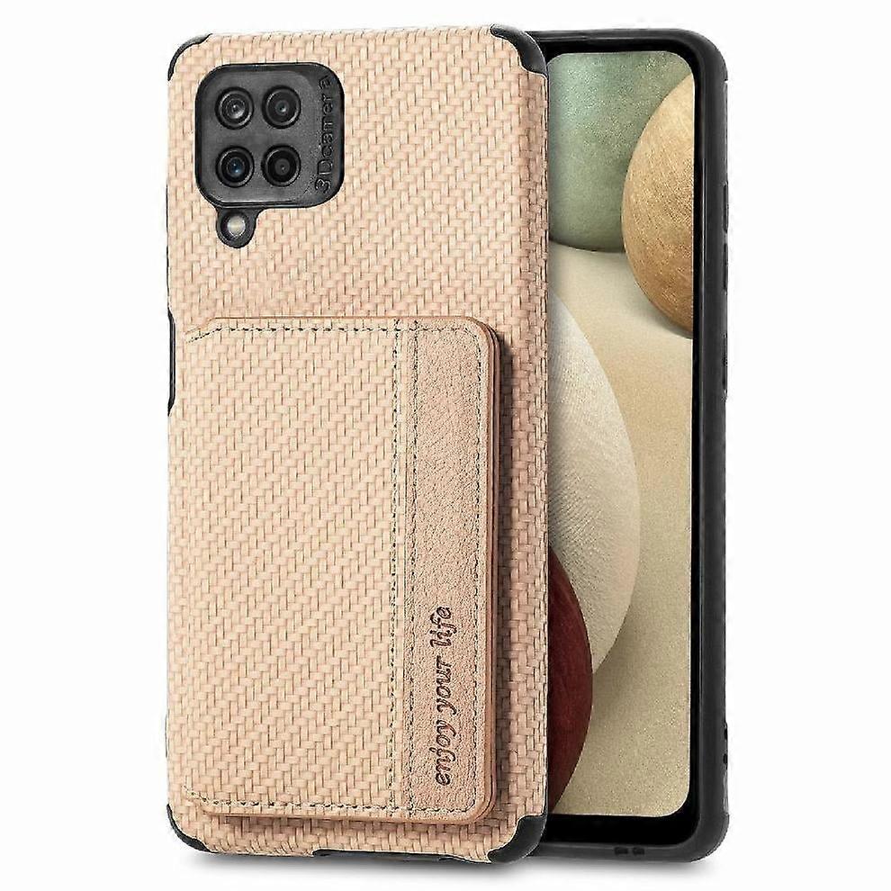 Case for compatible with Samsung Galaxy A12 Rfid Blocking Stand Function Complete Camera Safety Magnetic Card Holder
