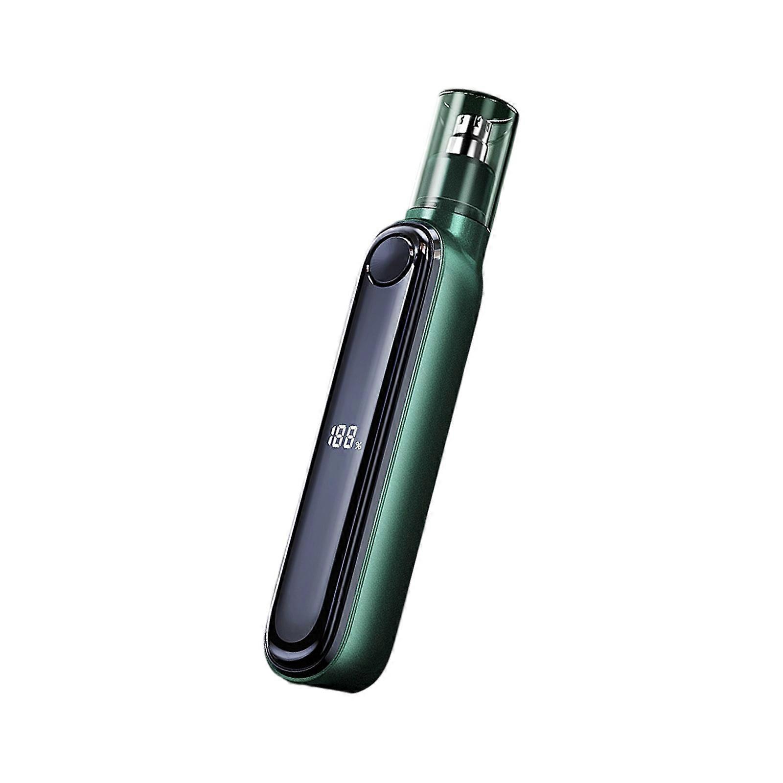 Electric Nose Rechargeable Ear Nose Trimmer Cleaning Nostrils and Removing LCD Digital Display For Man Maintenance  Green
