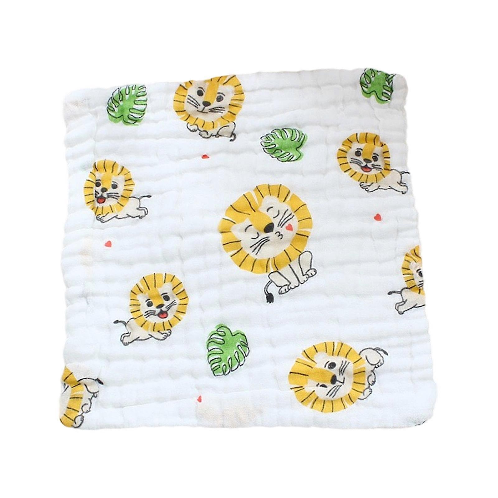 Infant Baby Nursing Bib Cotton Burp Cloth Reusable Face Towel Soft and Absorbent Saliva Towel for Daily Use Multicolor