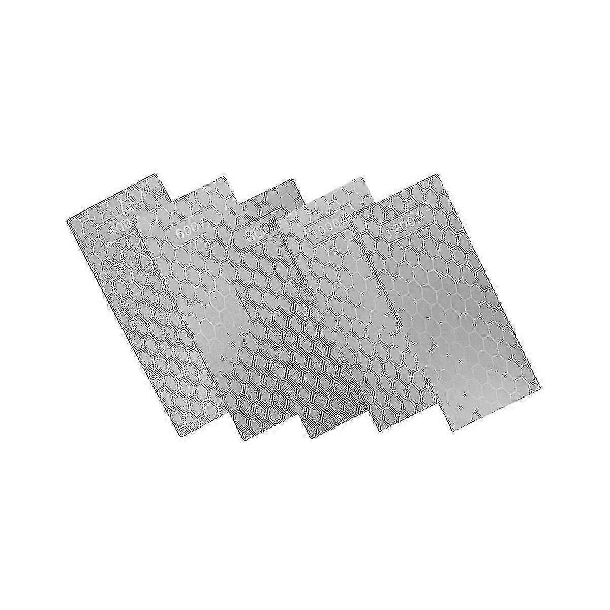 Diamond Sharpening Stone Set with Coarse/Medium/Fine Grit & Lapping Plate 400/6