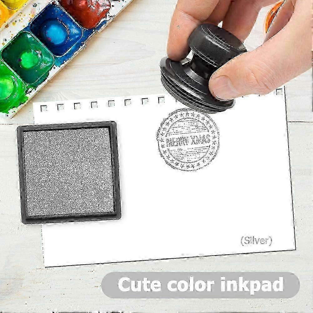 Stamp ink pad for children. Rubber Fingerprint Square Ink Pad for DIY Scrapbook
