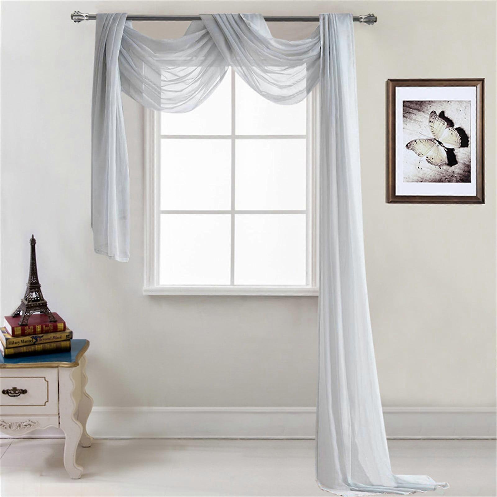 Curtain New Window Scarf Multifunction Voile Window Or Event Decoration
