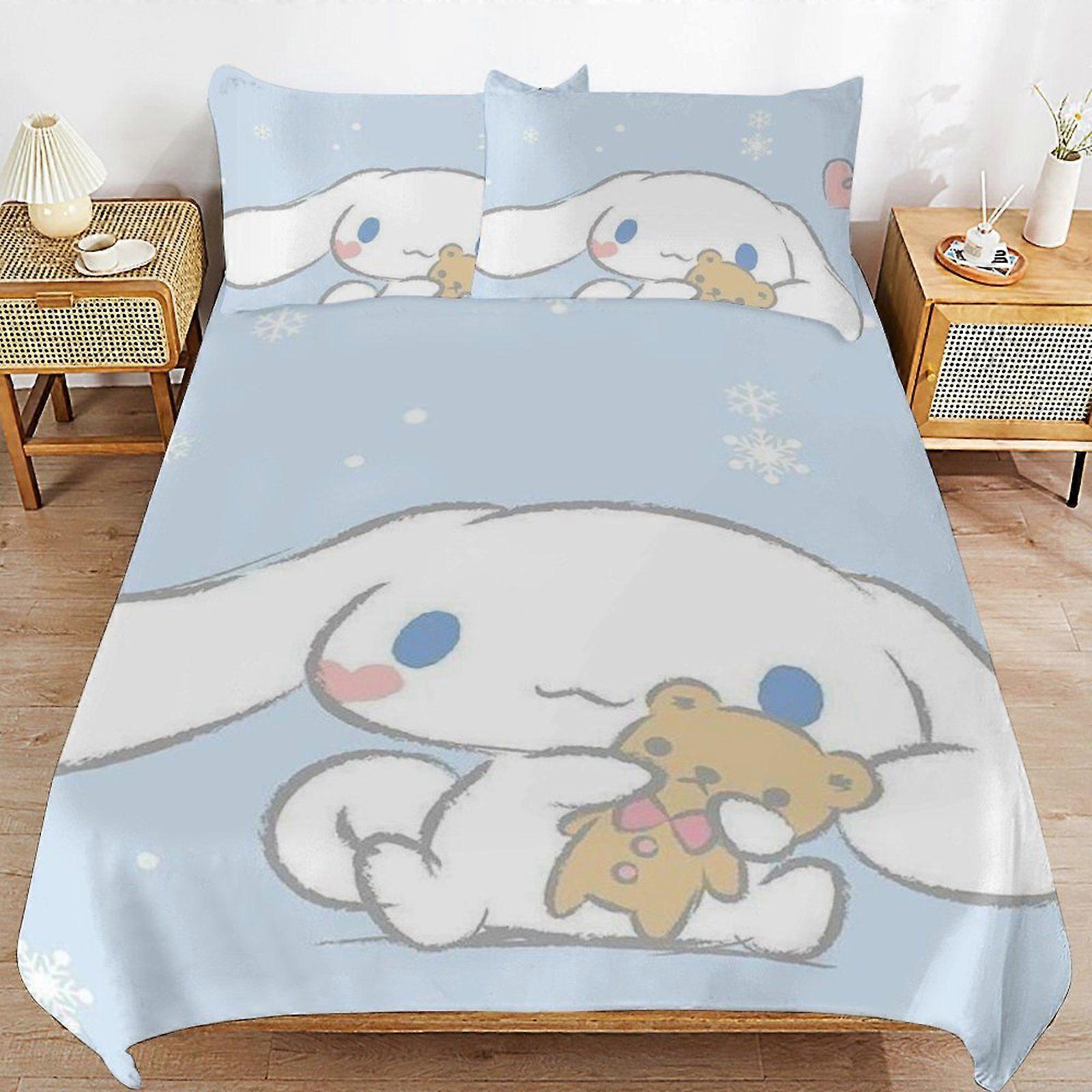 A31 CINNAMOROLL Hotel Style Lightweight Smooth Texture Secure Closure Duvet Cover Sets Comfort Package N31