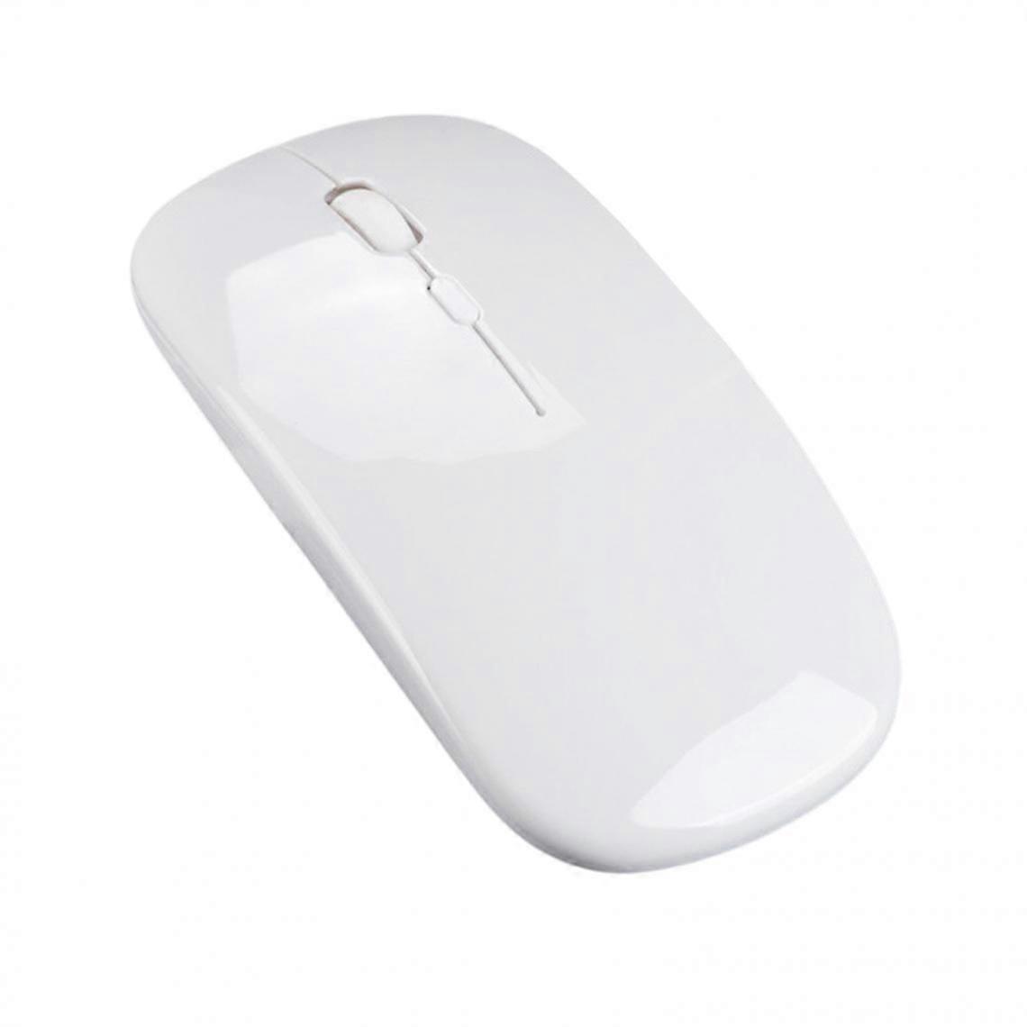 Silent LED Wireless Mouse for Desktop Notebook Optical Rechargeable Black