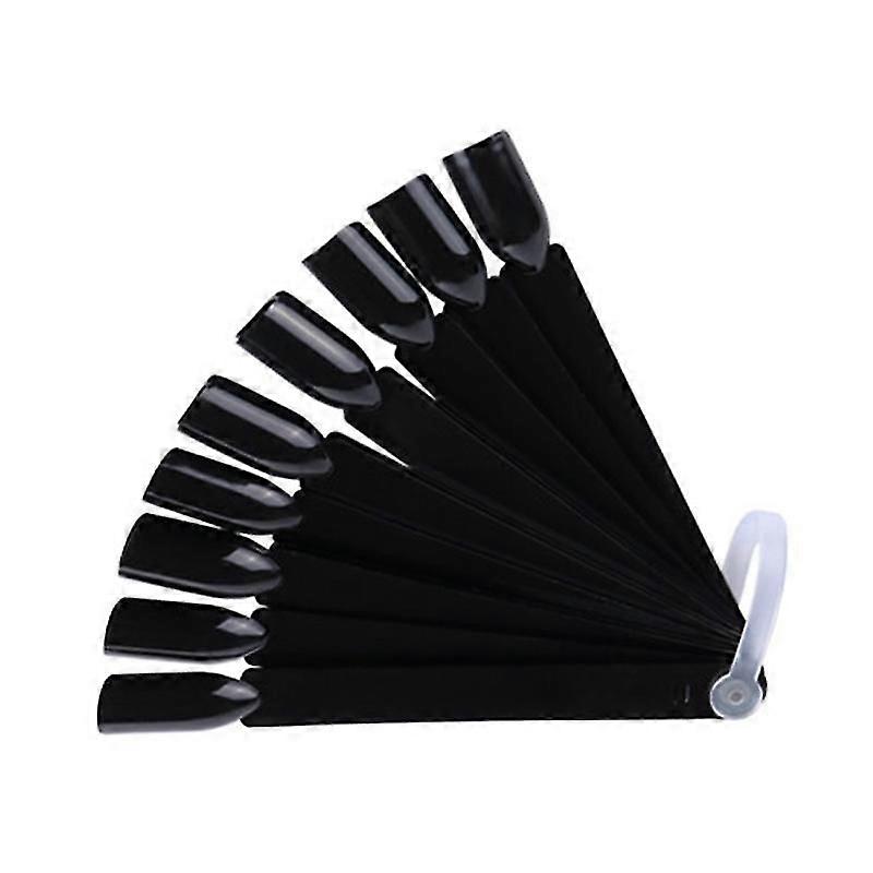 False Nail Tips Fan Shaped Color Palette Card Display Practice Sticks Nail Style Swatches Nail Art Display Shelf Polish Card