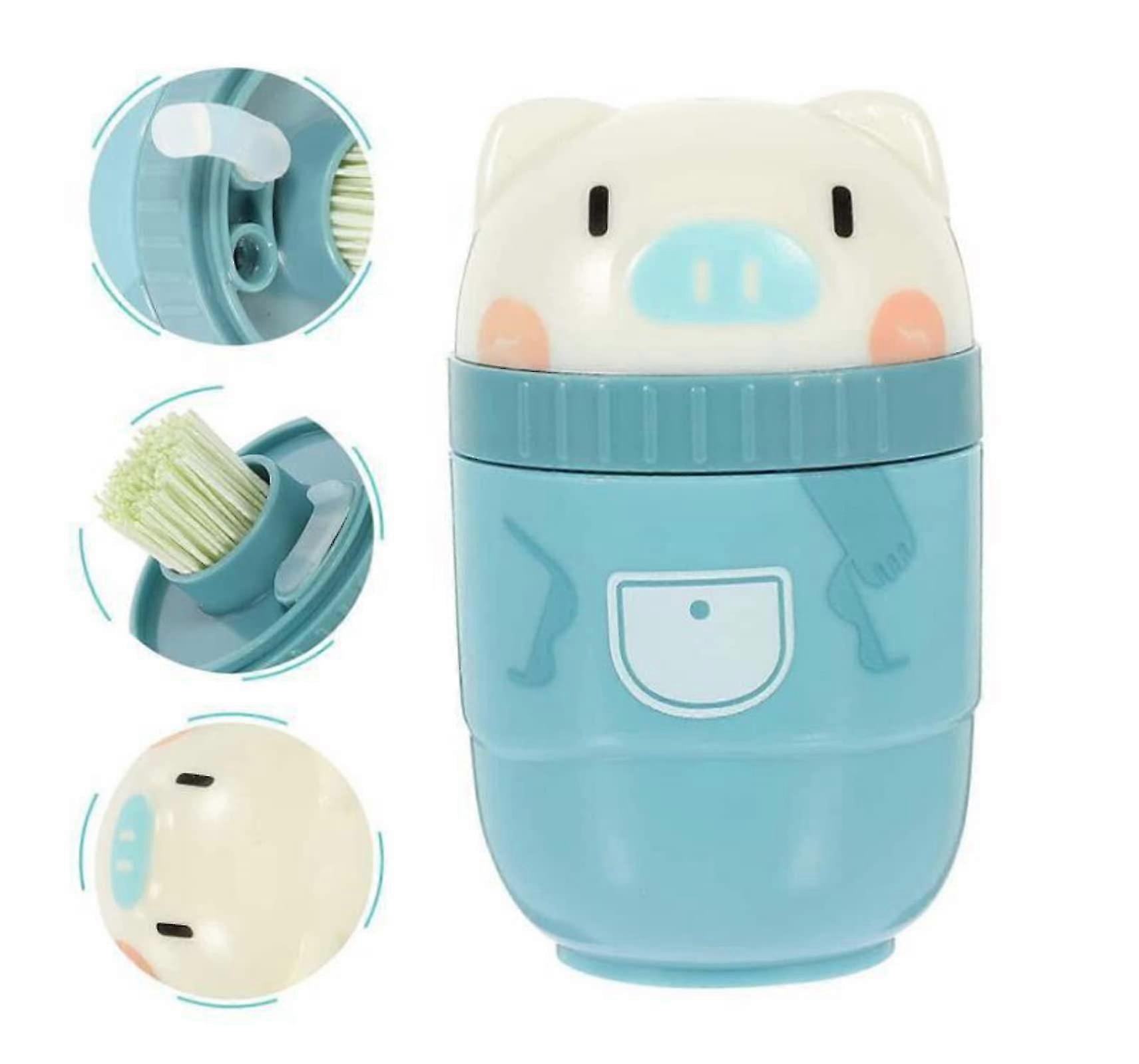 Ear Hole Cleaner With Liquid Set, Disposable Piercing Cleaning Line Care Tool