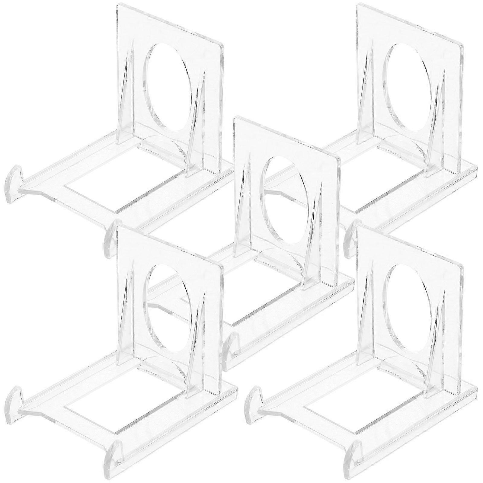 5pcs Acrylic Display Rack Display Stand Card Display Stands Cards Display Rack6.5X5.5X5CMTransparent SZRH
