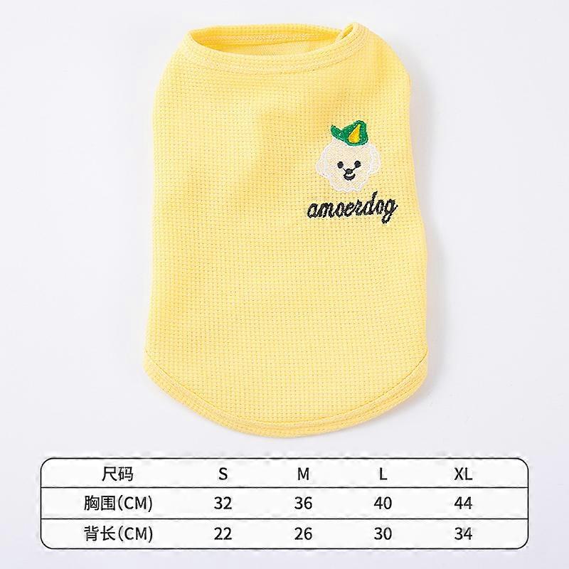 Pet cat, Bichon Frise, small dog, Teddy dog clothes, spring and summer outfits, thin vests for spring and autumn.