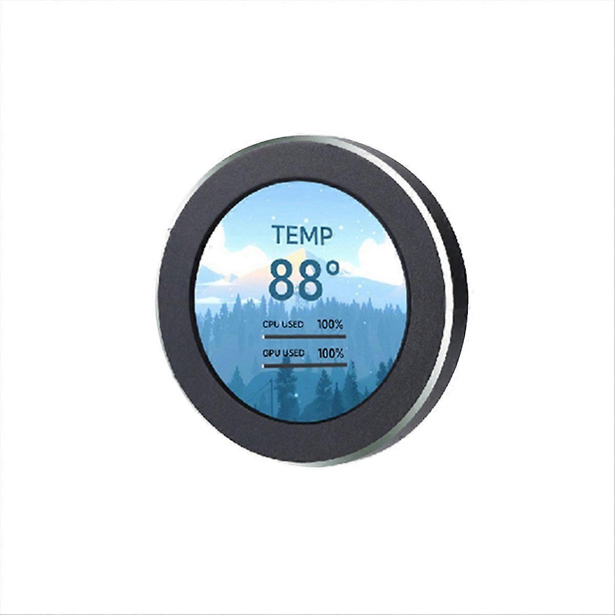 2,1 polegadas IPS USB Tela Refrigerada a Água 480x480 Tela Secundária Preto