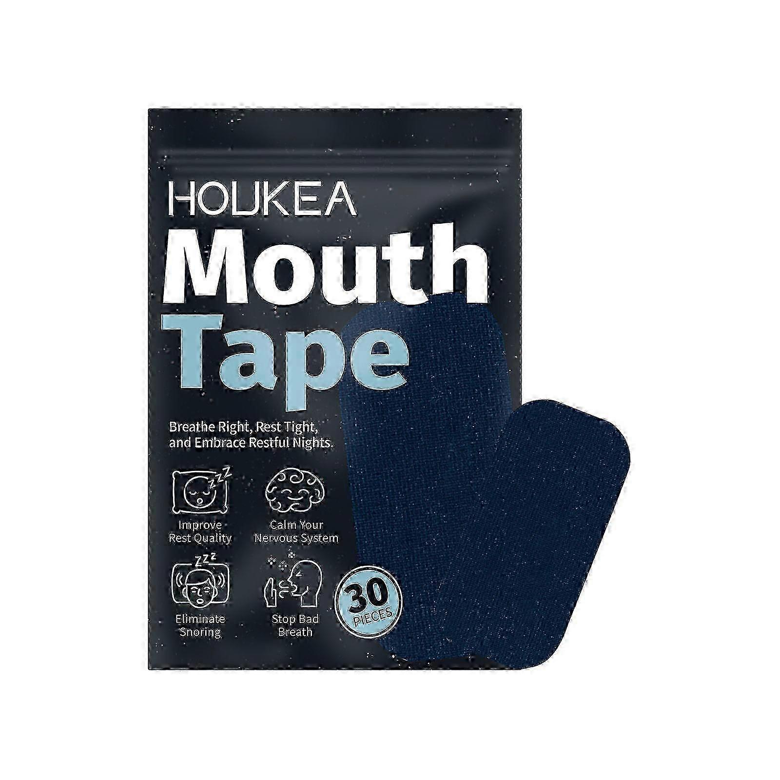 Houkea Snoring Sticks Quiet and comfortable sleep all night Correct mouth opening and breathing stop snoring sealing stickers