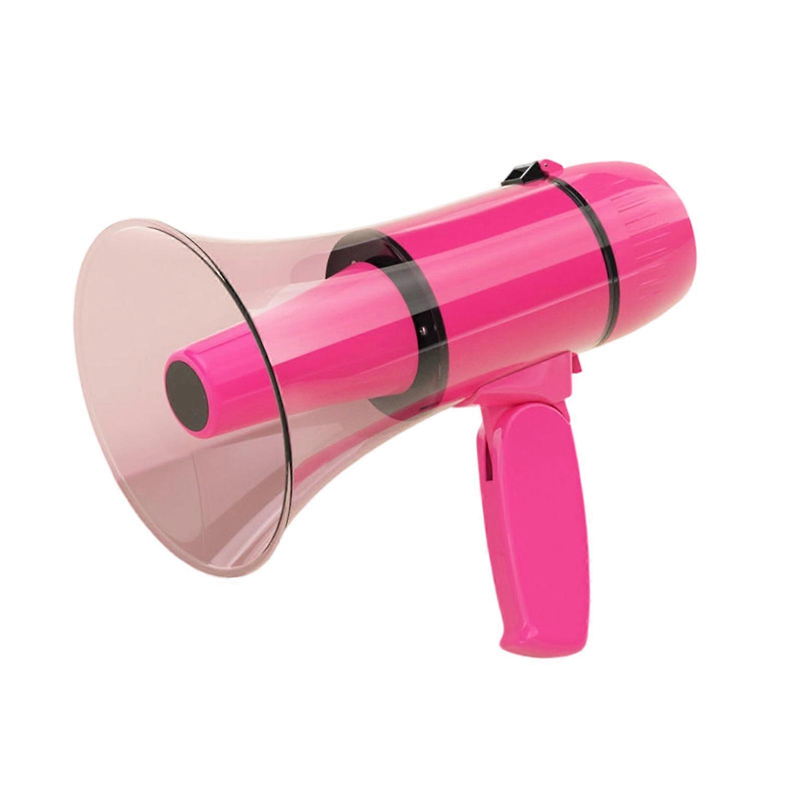 Strong Plastic Loudhailer Lecturer 8+ Time Runtime Deformation Complimentary Sound Simple Regulates Best For Elderly Not Technology Users  Pink