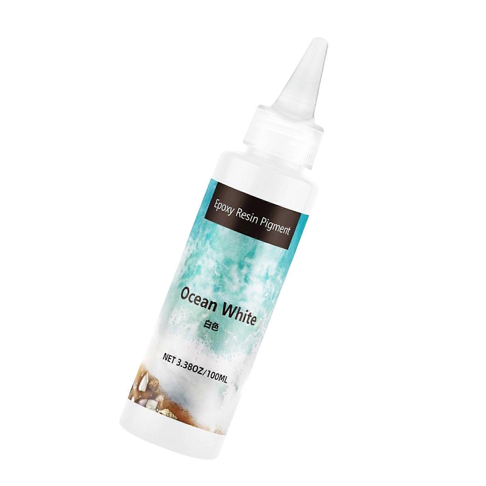 Professional Epoxy Resin Coloring Paste 100ml Opaque Pigment for UV Resin Art Includes Colors for Creative Designs  White