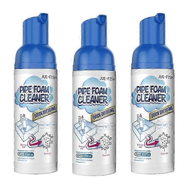 1-3Pcs Household Sink Drain Cleaner Sterilize Pipe Pool Sewer Cleaning Prevent Blockage Deodorization Foam Pipe Dredge Drain Cleaners