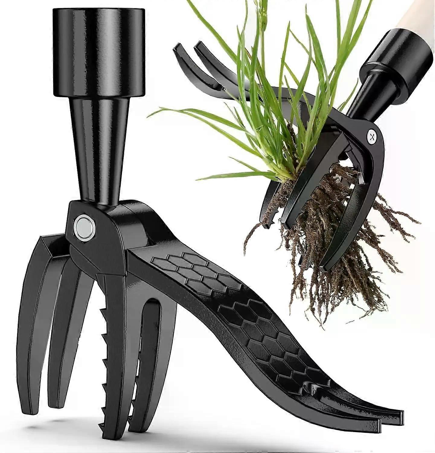Stand Up Weed Puller Tool Detachable Heavy Duty Design with No-Bend Steel Claws The Original Dandelion Root Extractor for Lawn