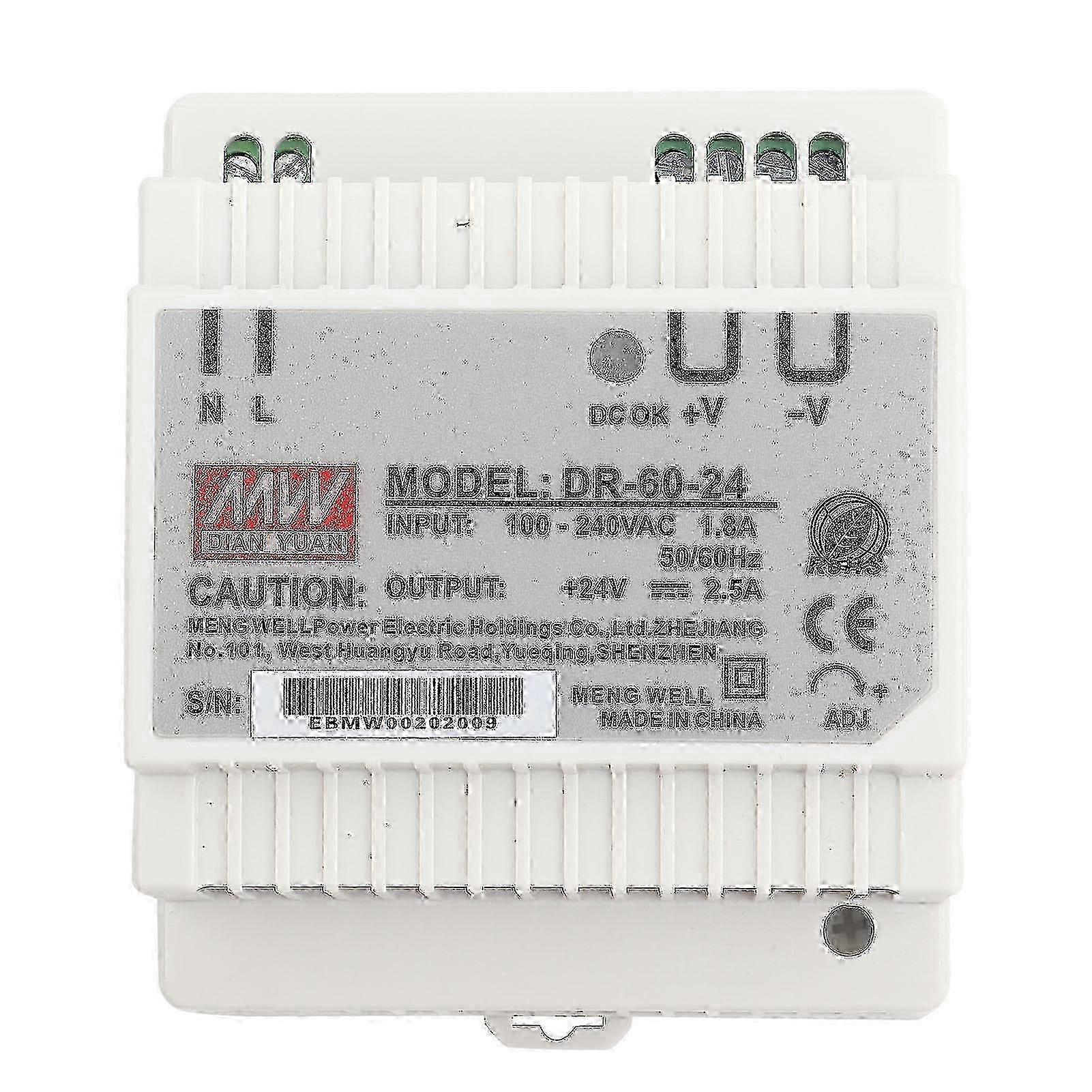 DR-60-24 60W Single Output 24V Din Rail Power Supply AC/DC Switching Power Supply Edition 0830 z