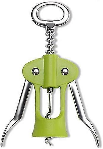 Wine Bottle Opener Corkscrew with Green Alloy Handle for Waiters Beer and Wine Opening Tool