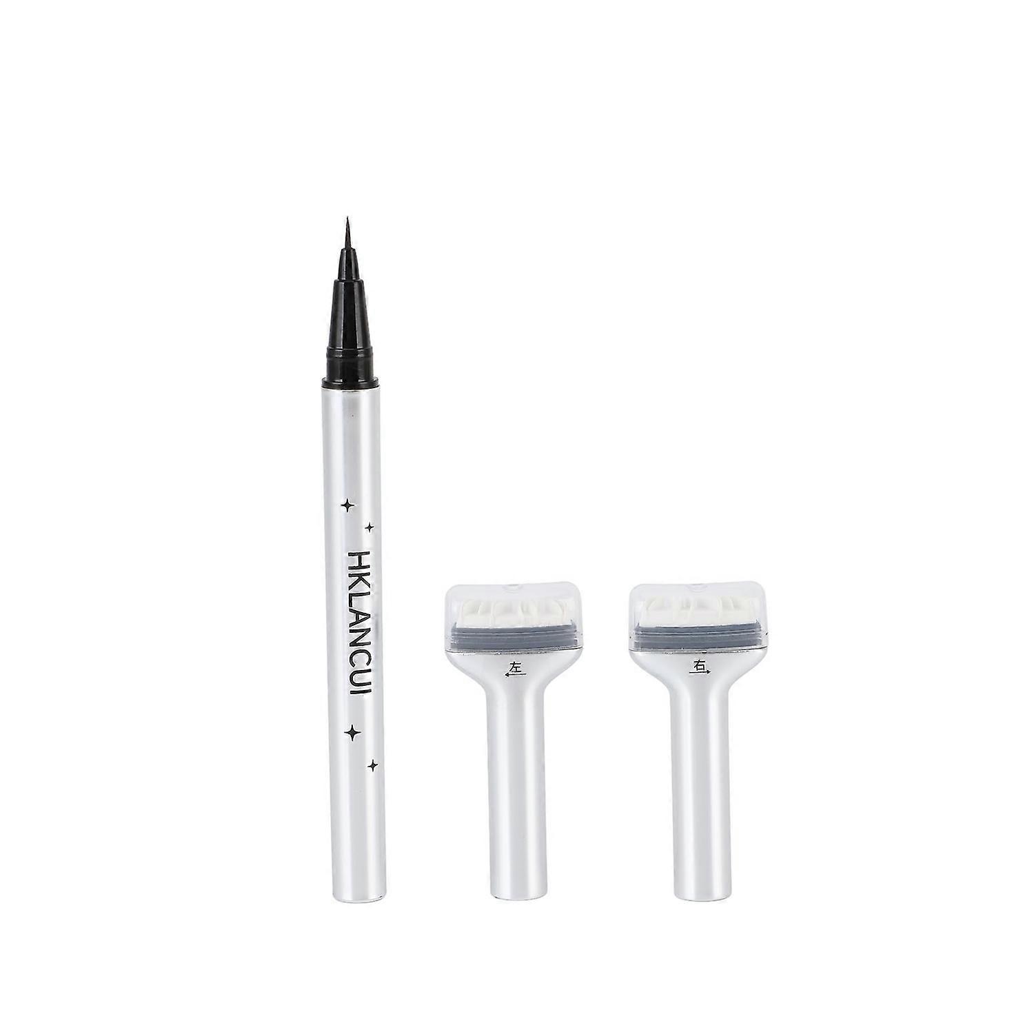 2 in 1 Lower Eyelash Stamp Kit Double Head Sweat Proof Easy Application Quick Eye Makeup Tool Black
