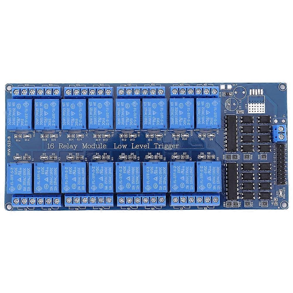 jixopn 16 Channel Low Level Trigger Board 5V Wifi Relay Module for Arduino Raspberry Pi