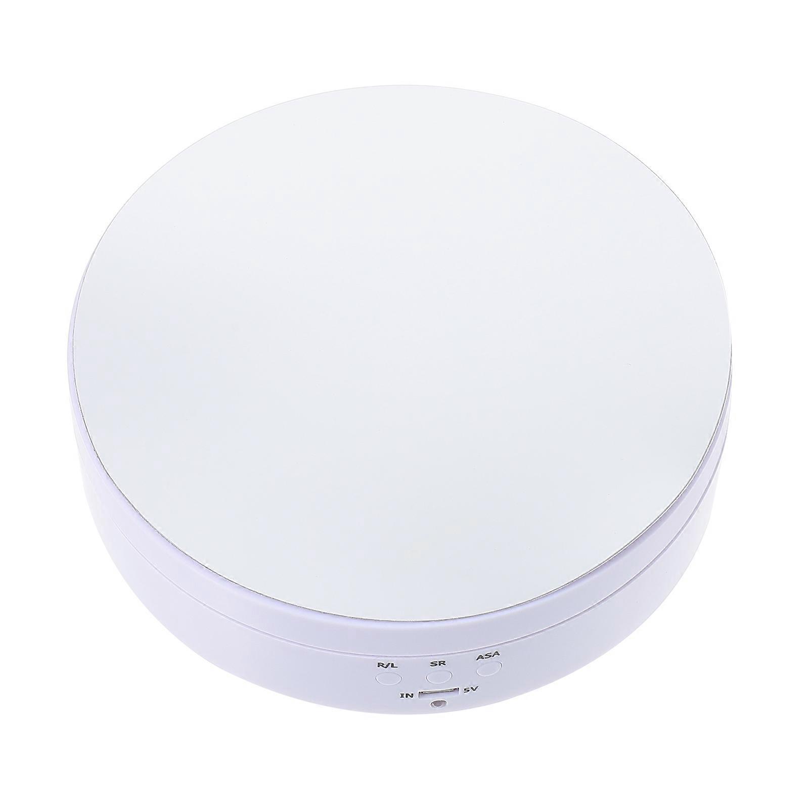 Rotating Turntable Display Stand for Storage 2Sets White Color