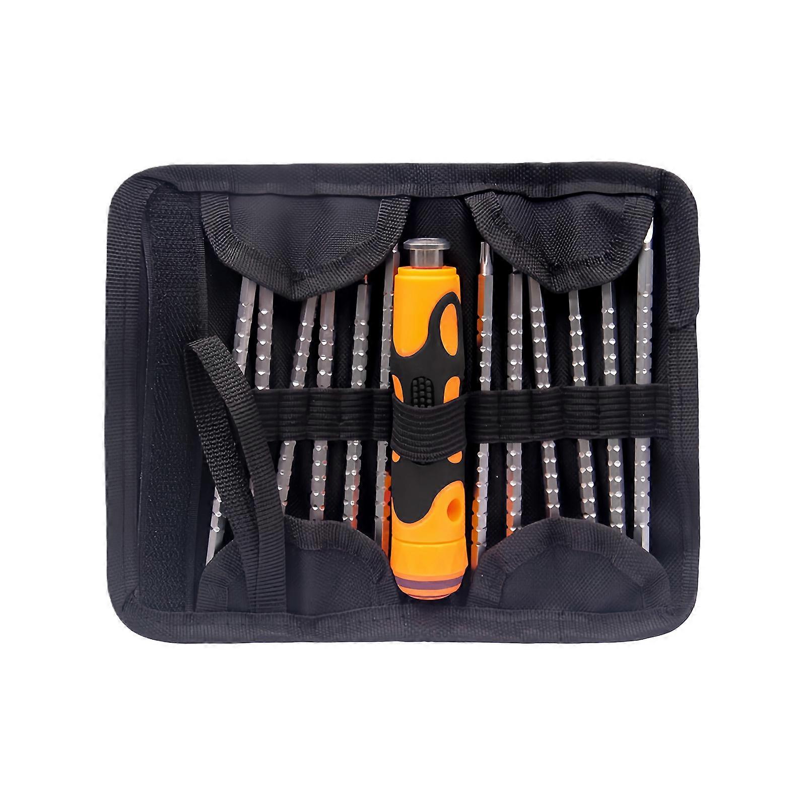 Pack of 13 Ergonomic Handle Screwdriver Set Featuring Double Heads and Retractable Function for Home Improvement Work Multicolor