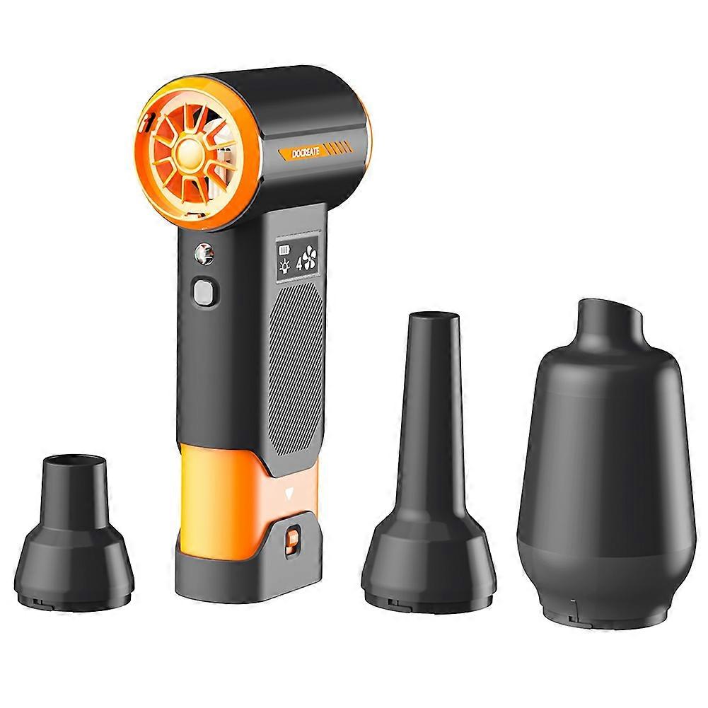 Docreate Handheld Cordless Air Duster Brushless Motor Powerful Duct Cleaning Tool for PC and Electronics