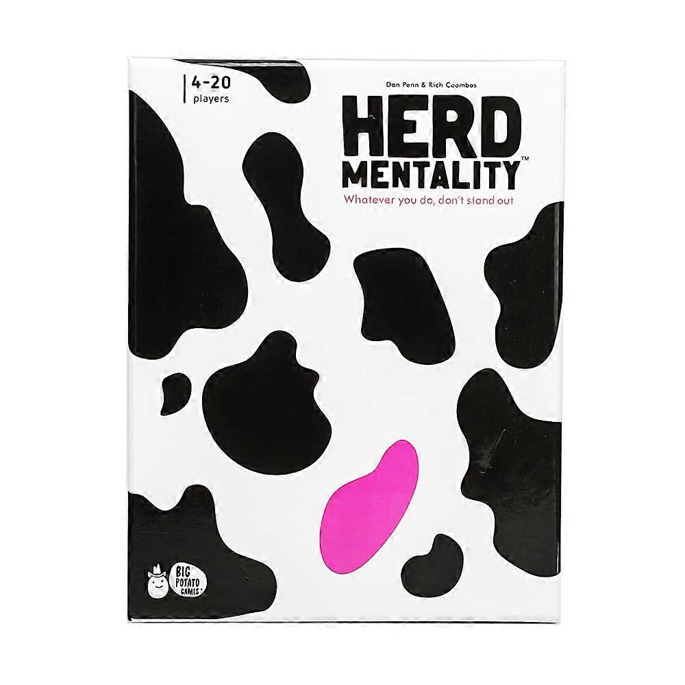 Herd Mentality: Udderly Funny Family Board Game | Easy & Fun for Big Groups of 4-20 Players | Includes 20 Extra Exclusive Questions