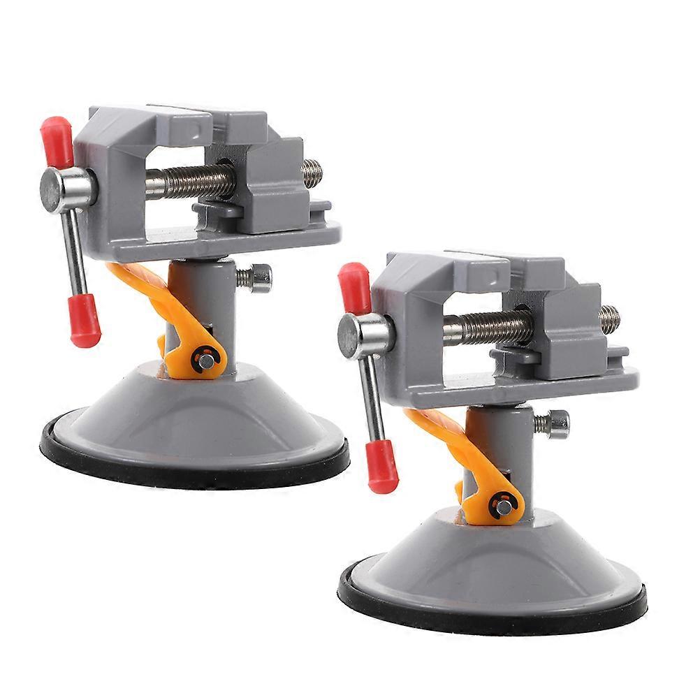Mini Table Vise for Woodworking 2Pcs Heavy Duty Suction Bench Clamp
