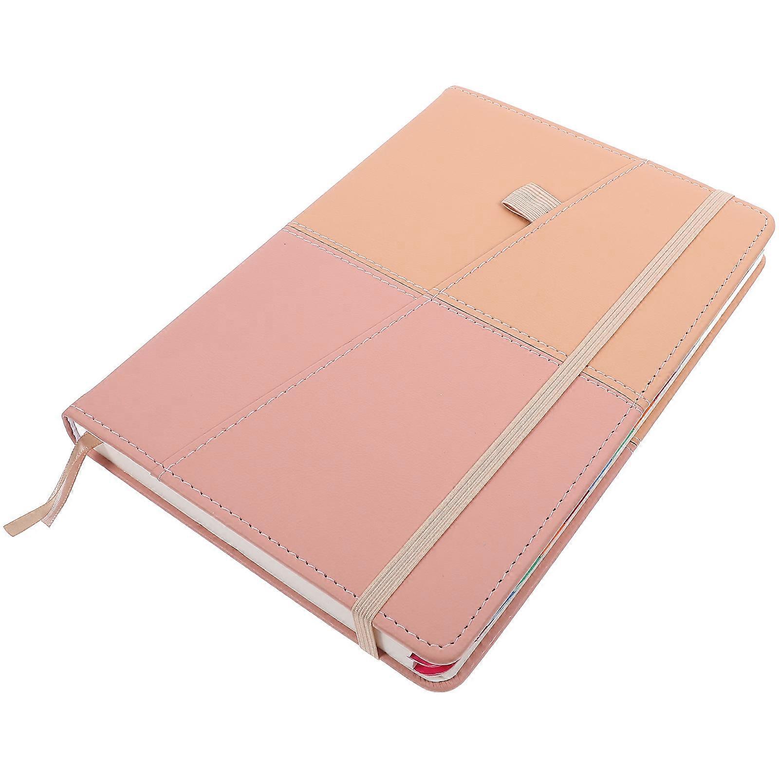 Mini Address Book Home Phone Organizer for Addresses A5 Khaki Pink Rectangular Management Personal Use 1Pcs