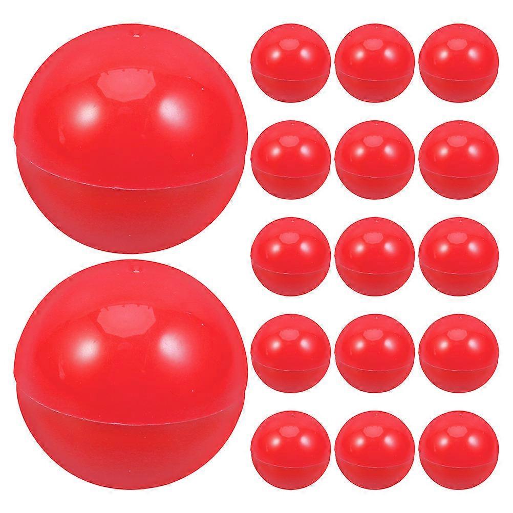 30Pcs Red PVC Raffle Balls for Games Openable Party Balls