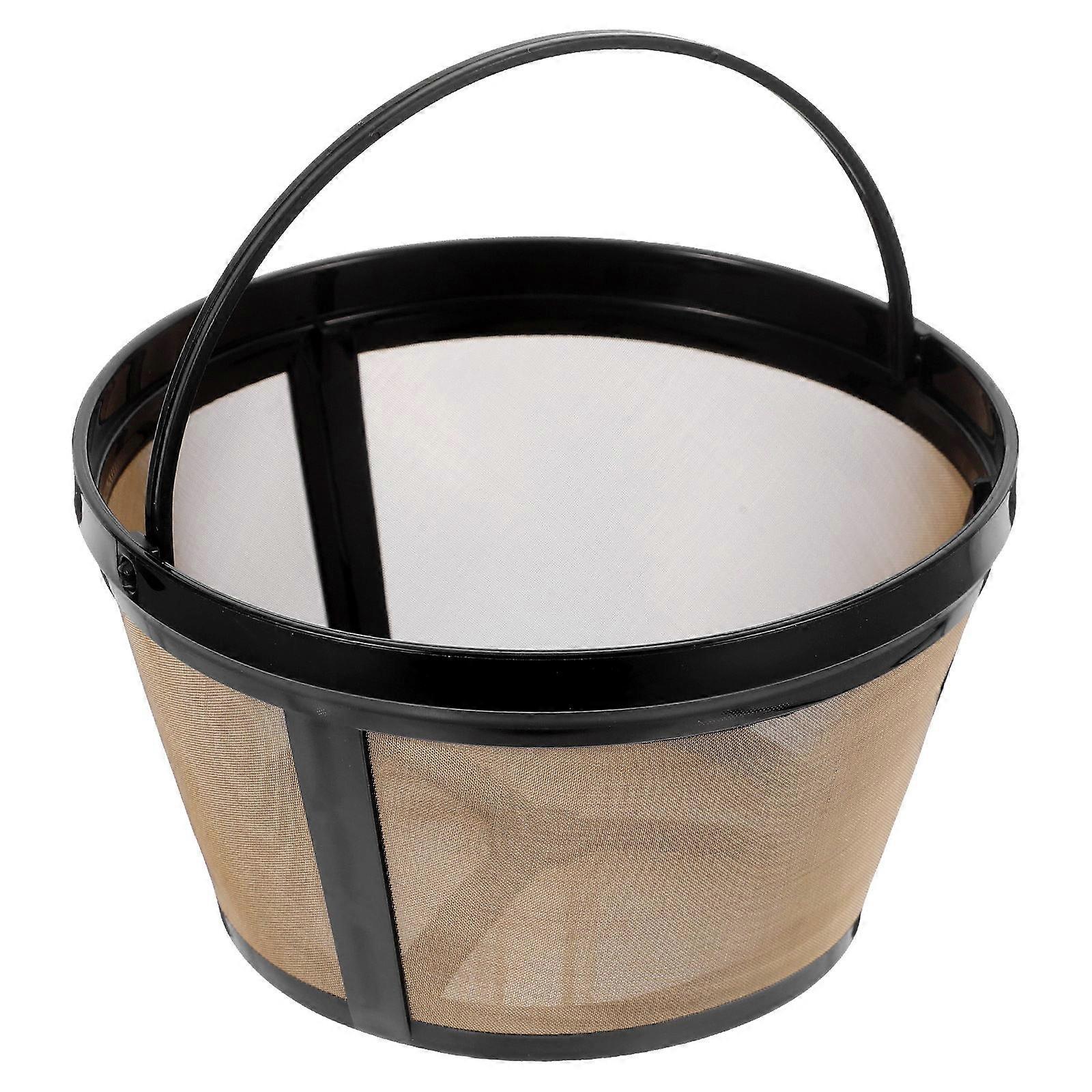 Reusable Coffee Filter Basket for Home Use with Stainless Steel Mesh 8 Cup