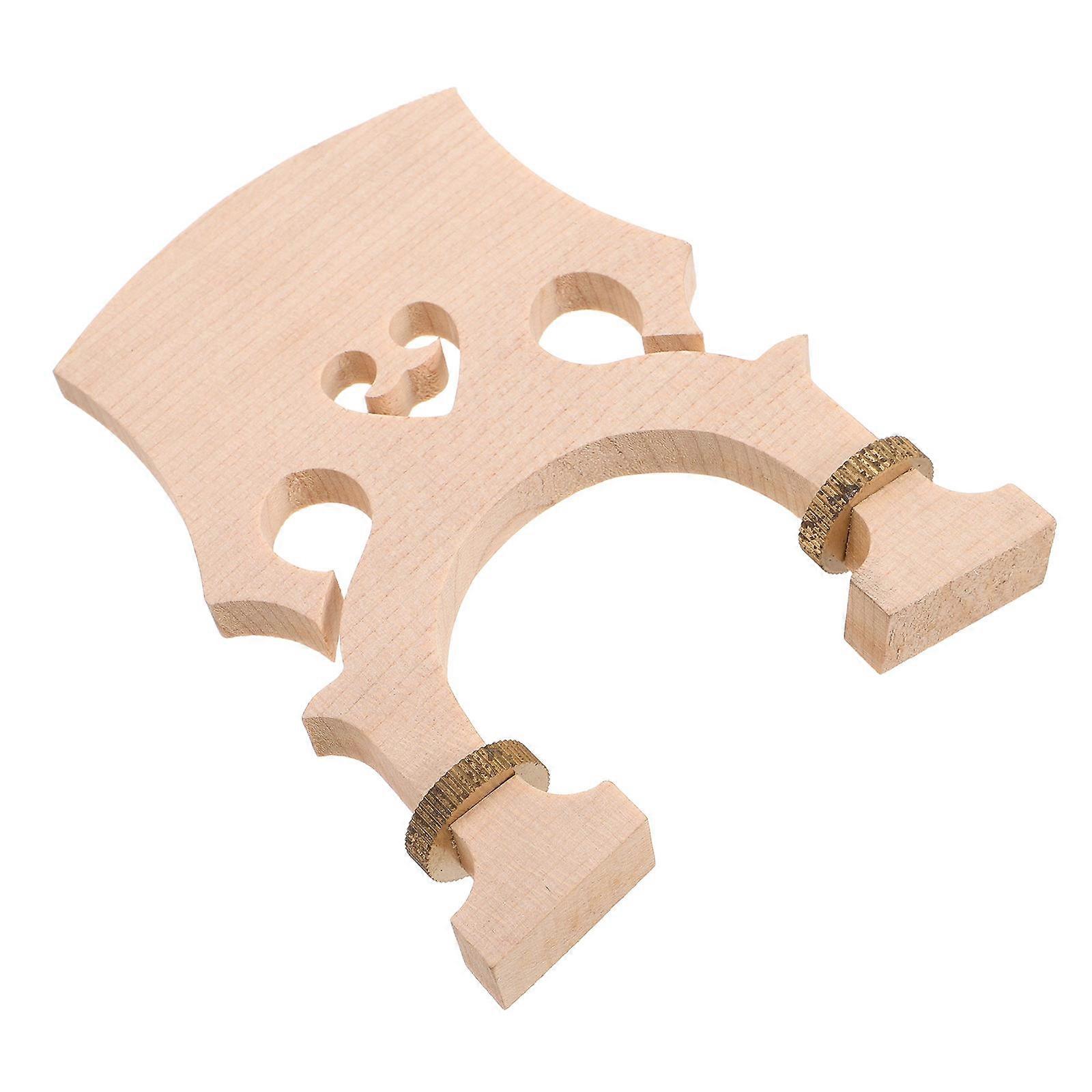 Maple Wood Cello Adjustable Bridge for European Instruments 1 Piece