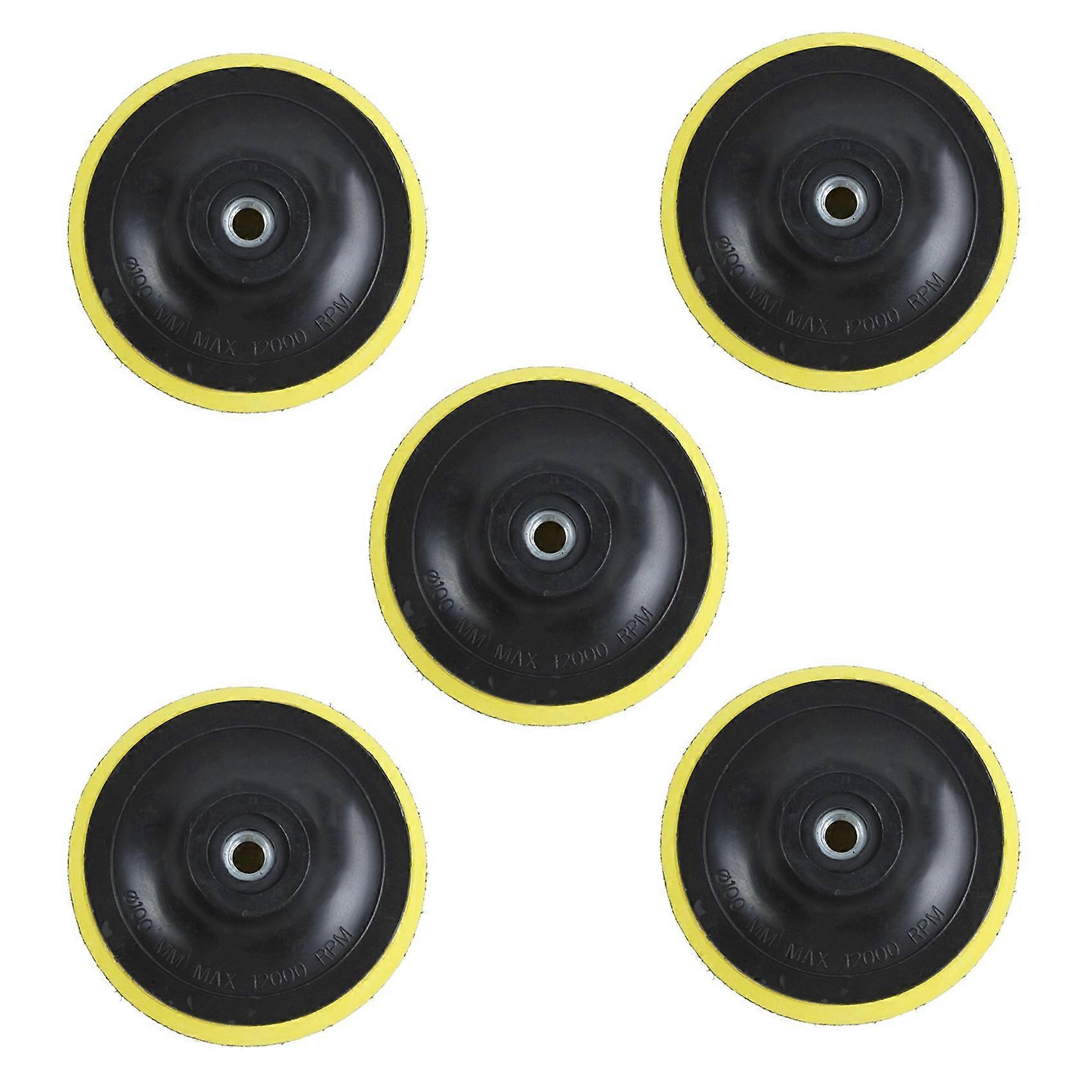 5X Angle Grinder Sanding Polishing Hook and Loop Backing Pad 4 inch Dia