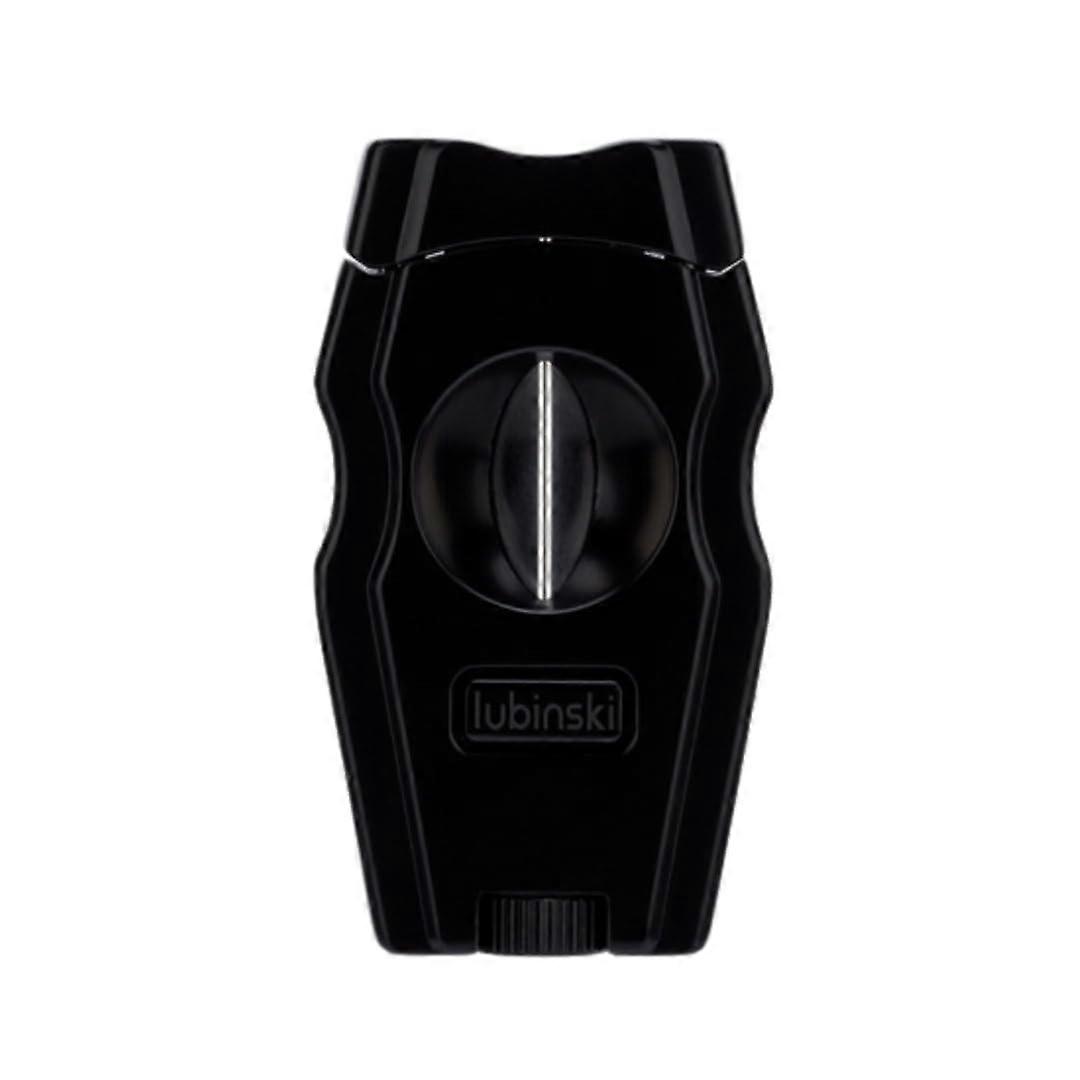 VCut Cigar Cutter with Punch Tool, Durable Zinc Alloy, Precise Blade, Travel Size, Black