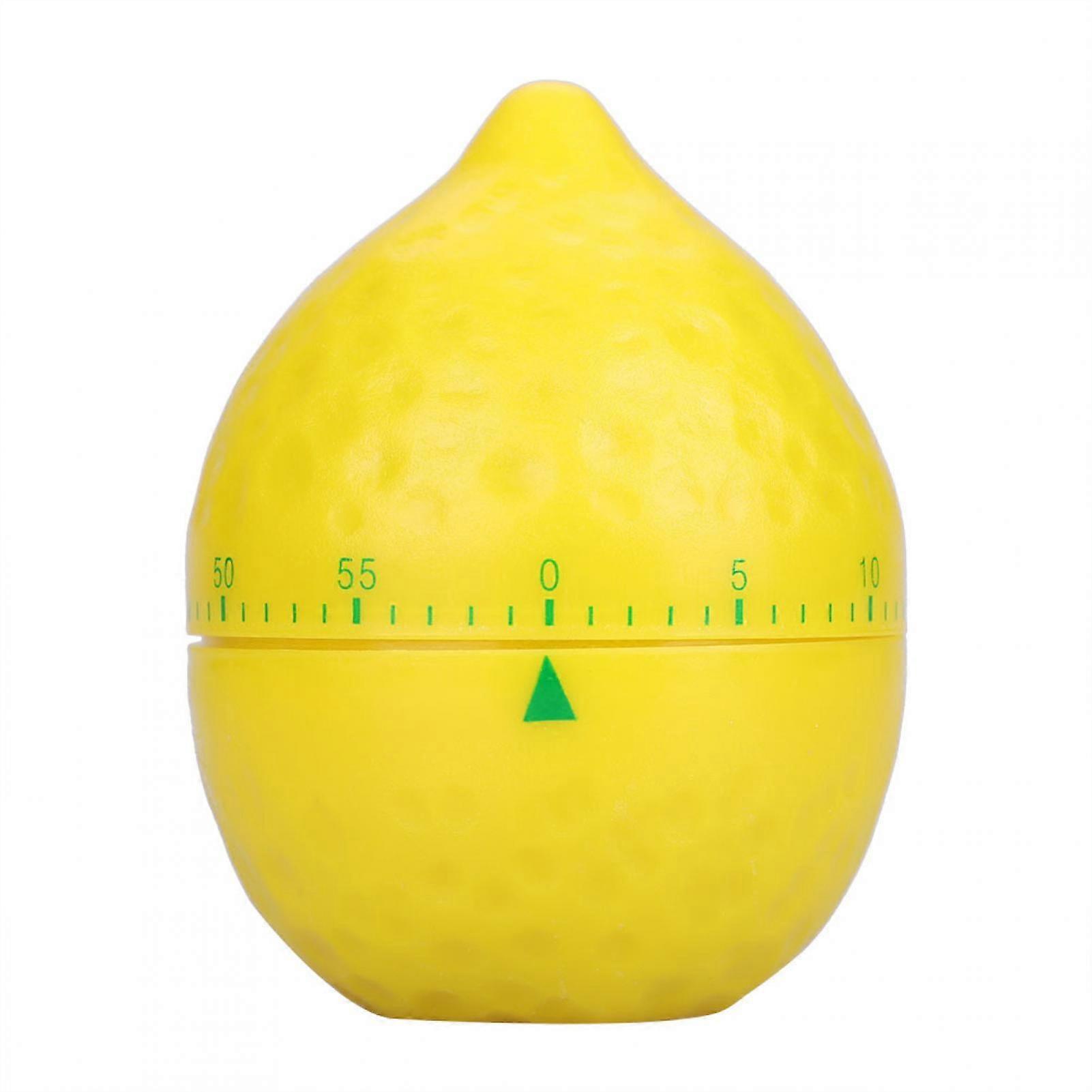 Eddwiin Kitchen Mechanical Timer Manual Lemon Shape Counters for Home Cooking Timing Tool
