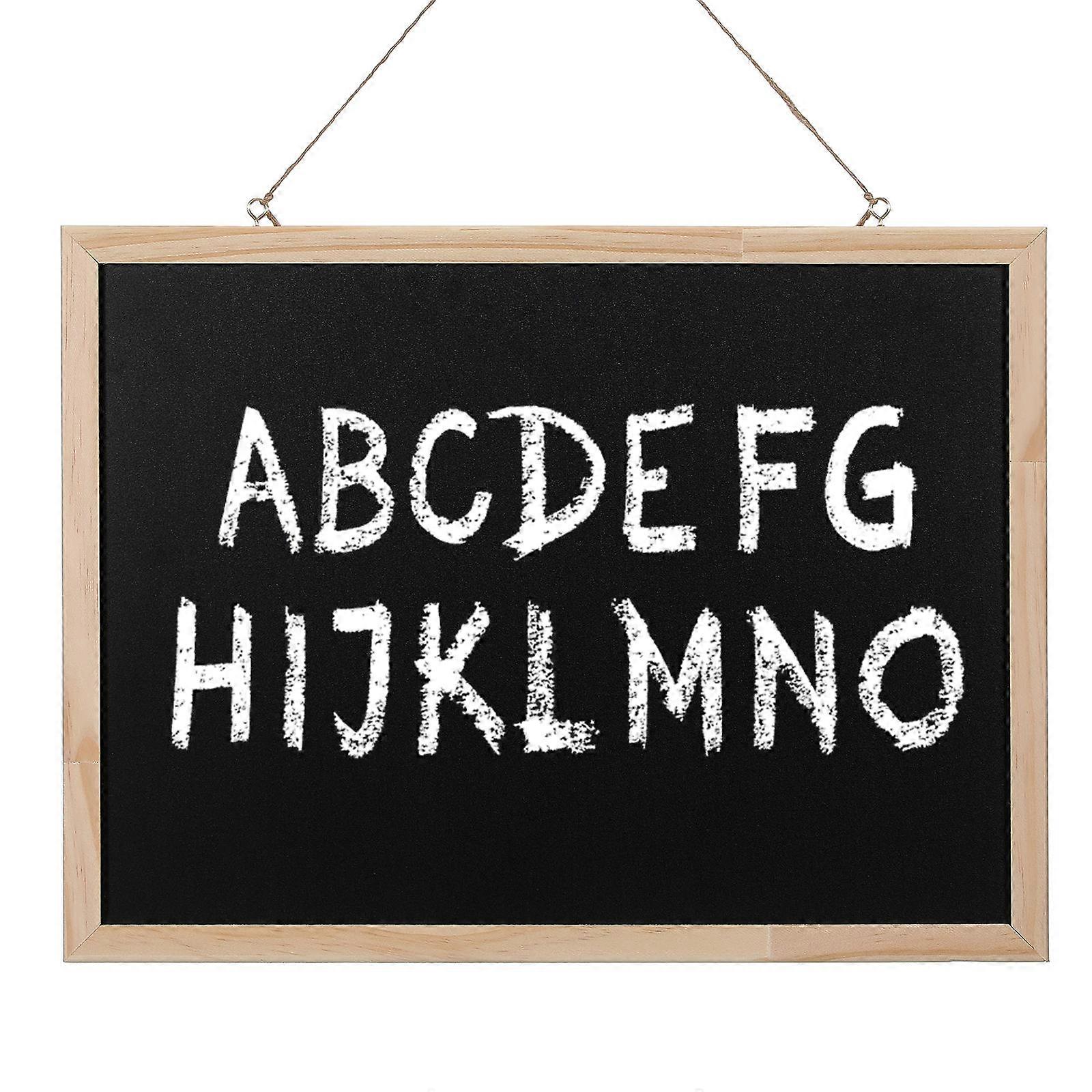 Framed Wooden Hanging Chalkboard for Decoration Single Sided