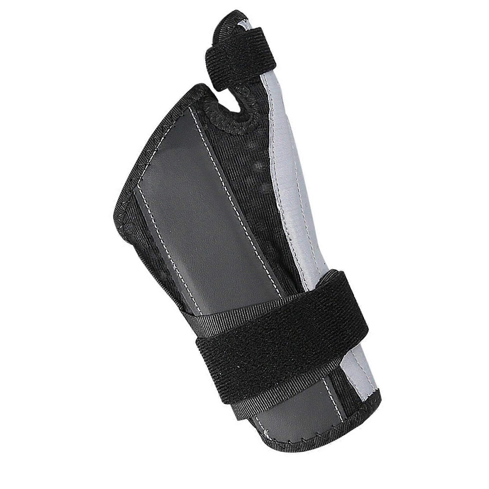 Comfortable Breathable Adjustable Wrist Brace Featuring Double Support Strips Soft Lining All Day Wear Work Exercise  black gray