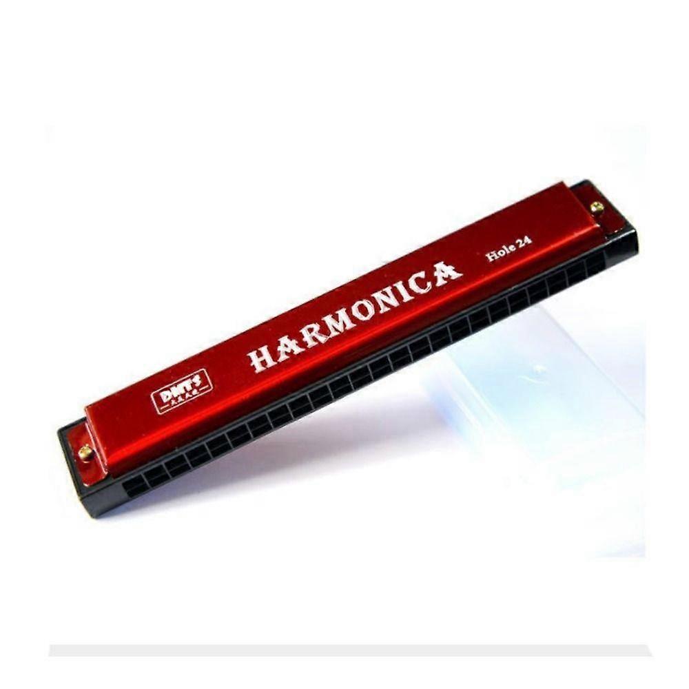 Professional 24 Hole Harmonica Double Row Blues Harmonica Jazz Folk Harmonicas  Blues Rock
