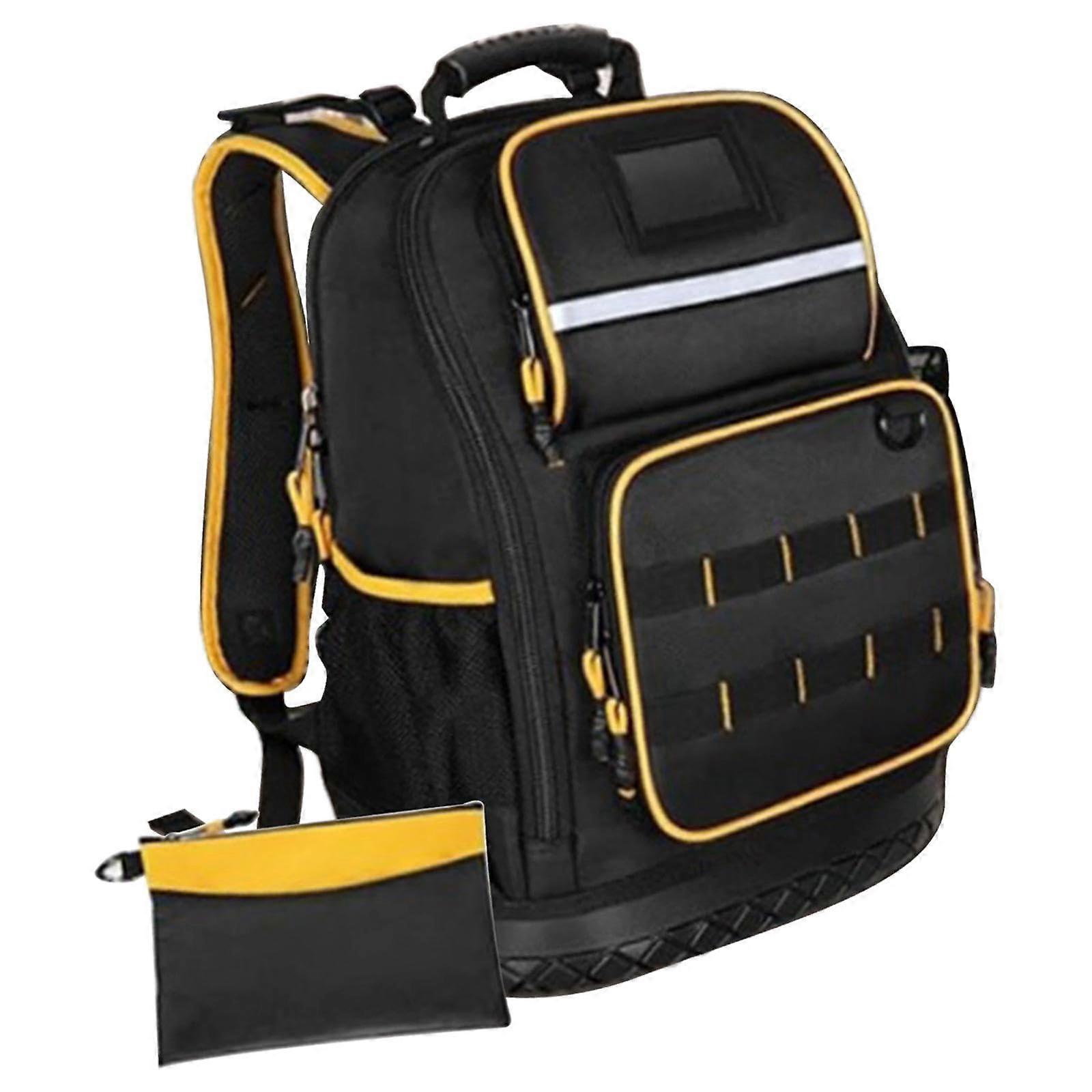 Heavy Duty Tool Backpack with Multiple Pockets for Electrician Maintenance and