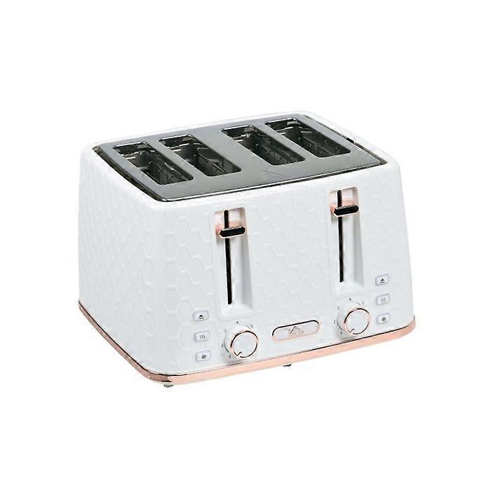 HOMCOM Four-Slice Honeycomb Toaster - White