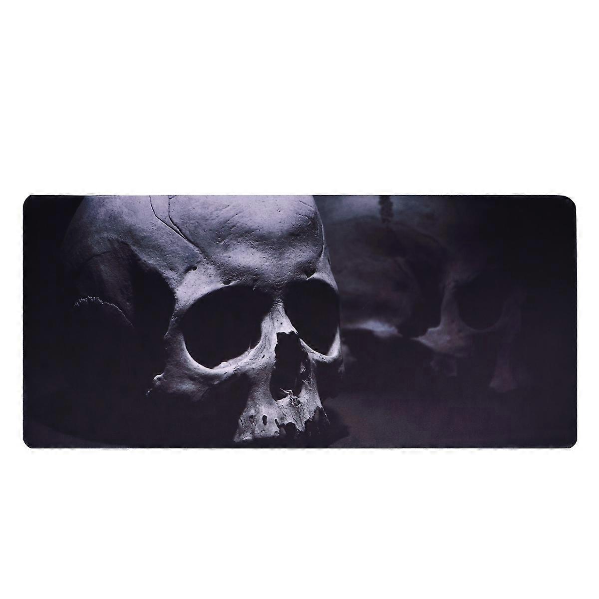 Skull Mouse Mat for Desk Accessories with 2Pcs Large Gaming Pads