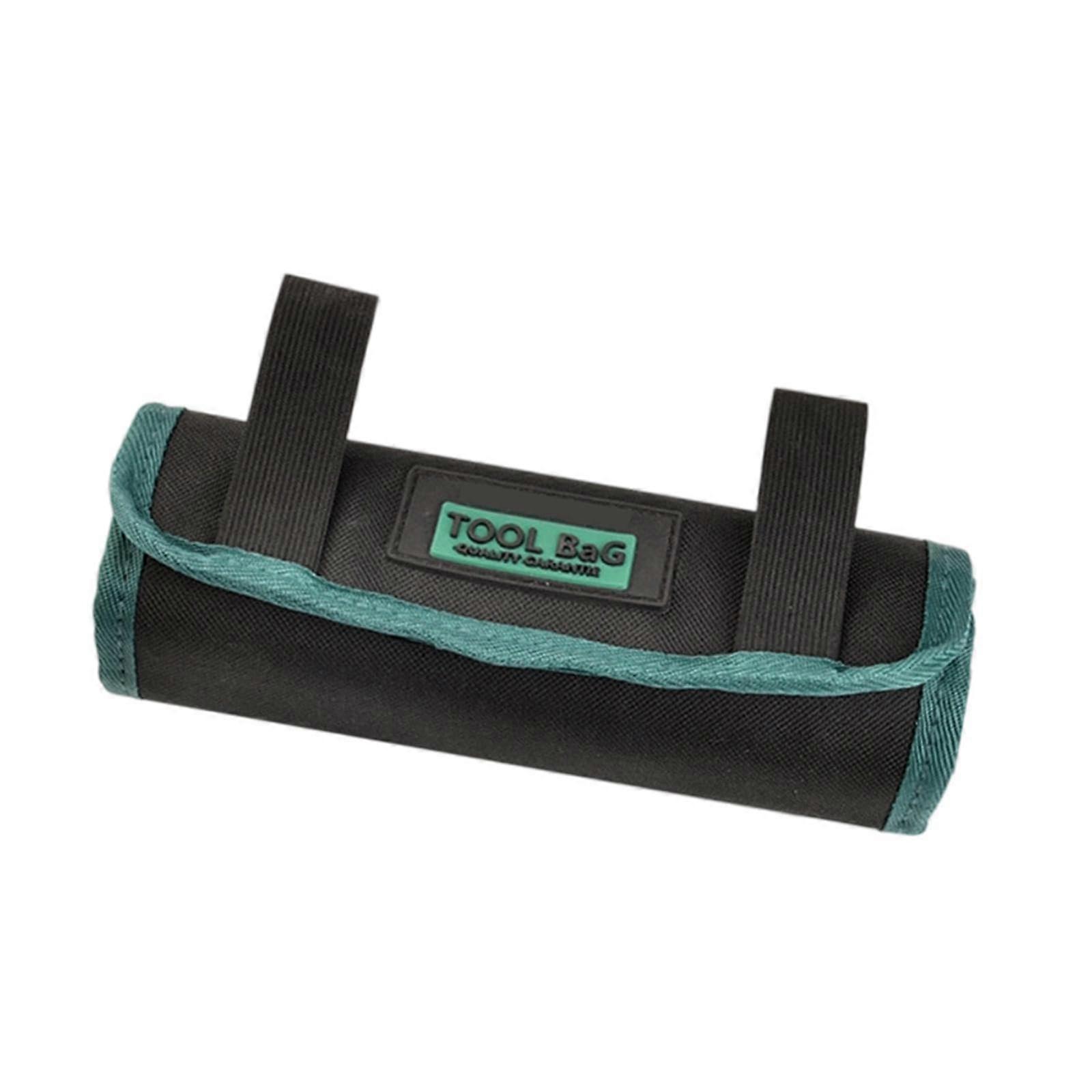 Tool Roll Bag Canvas Drill Bit Organizer for Electricians DIY Small Tools Durable Storage Pouch Ref:3295